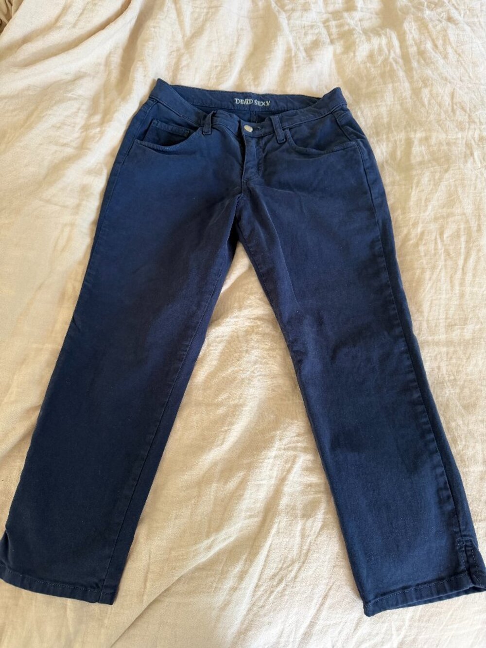 Dead Sexy blue denim cropped jeans, size 26